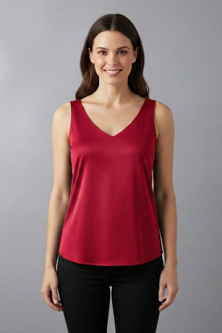Wynne | Women's Top | Sleeveless V-Neck Even Surface