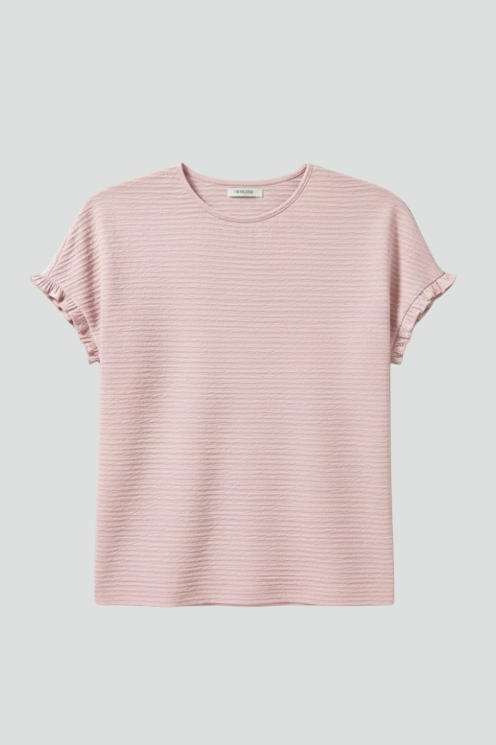 Yasmin | Women's T-Shirt | Round Neck Textured Surface