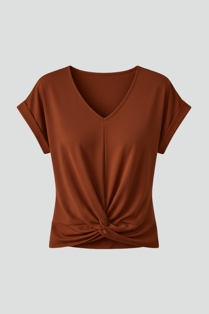 Rena | Women's T-Shirt | V-Neckline Short Sleeves