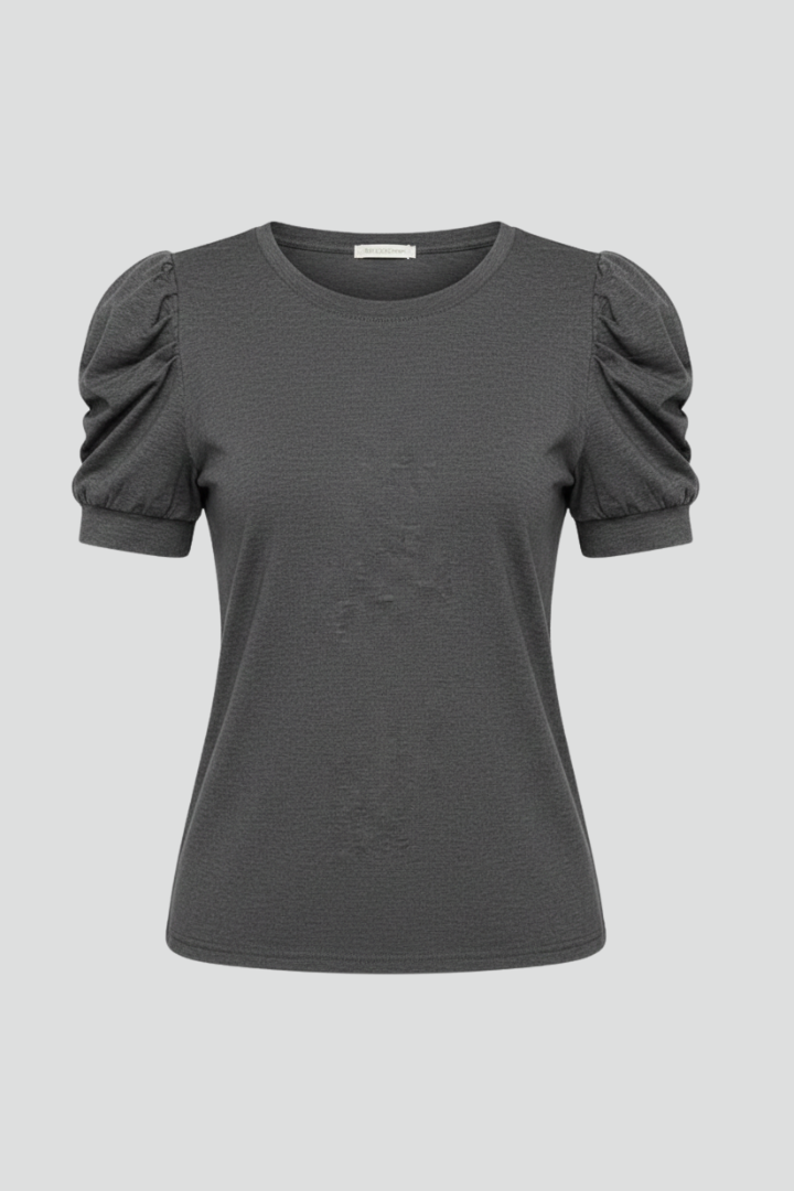Verity | Women's T-Shirt | V-Neckline Puff Sleeves