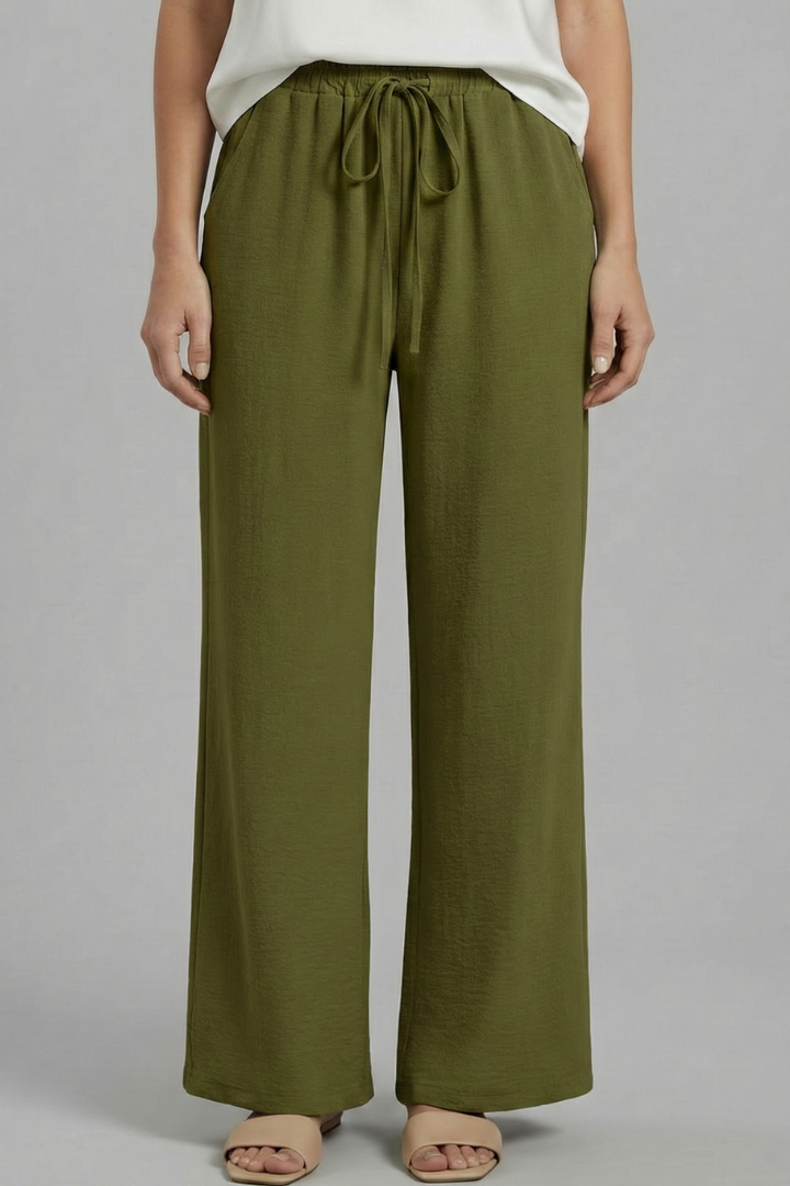 Ulrika | Women's Trousers | Elastic Waist Side Pockets Classic