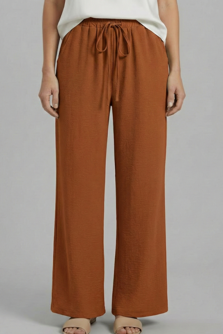 Ulrika | Women's Trousers | Elastic Waist Side Pockets Classic