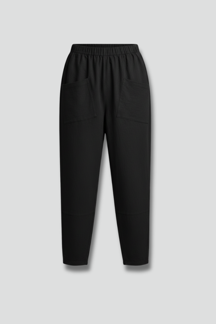 Wilma | Women's Trousers | Elastic Waist Side Pockets Relaxed