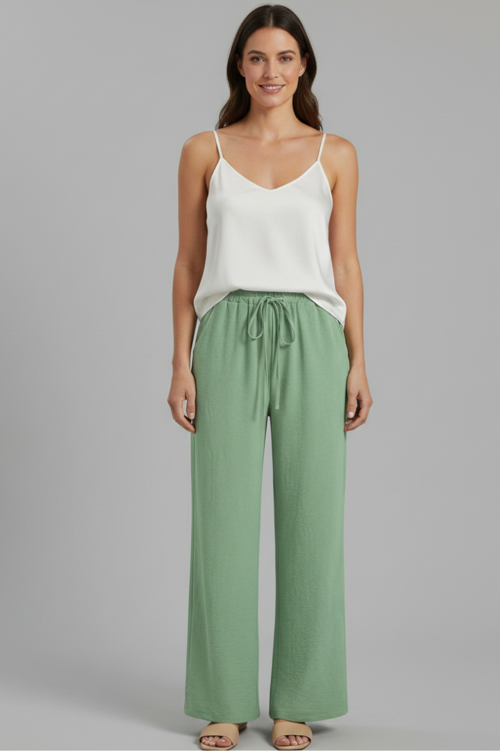 Ulrika | Women's Trousers | Elastic Waist Side Pockets Classic