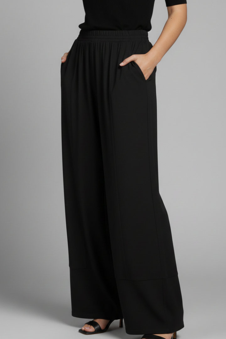 Gala | Women's Trousers | Elastic Waist Side Pockets Wide
