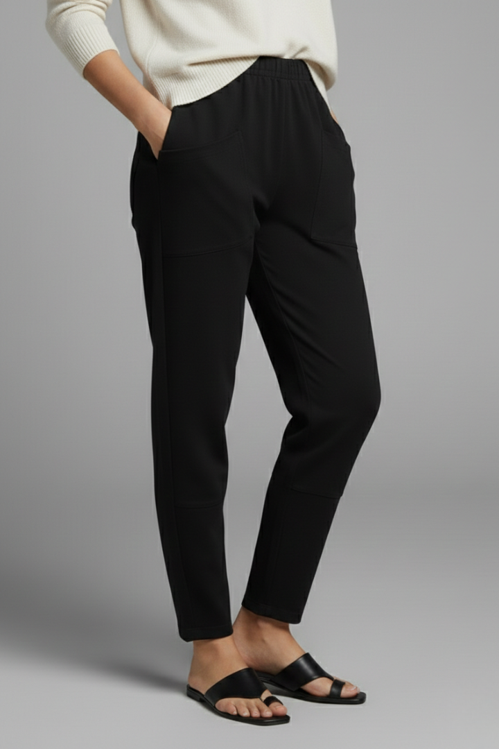 Wilma | Women's Trousers | Elastic Waist Side Pockets Relaxed