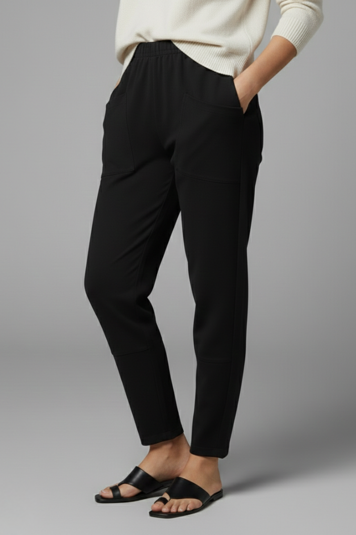 Wilma | Women's Trousers | Elastic Waist Side Pockets Relaxed