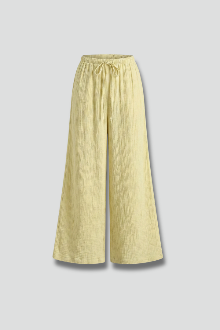 Kala | Women's Trousers | Elastic Waist Wide Legs