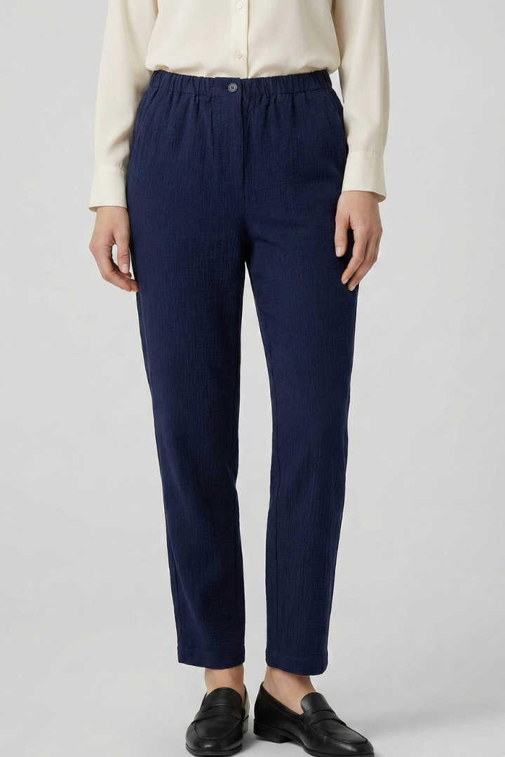 Solveig | Women's Trousers | Elastic Waistband Side Pockets
