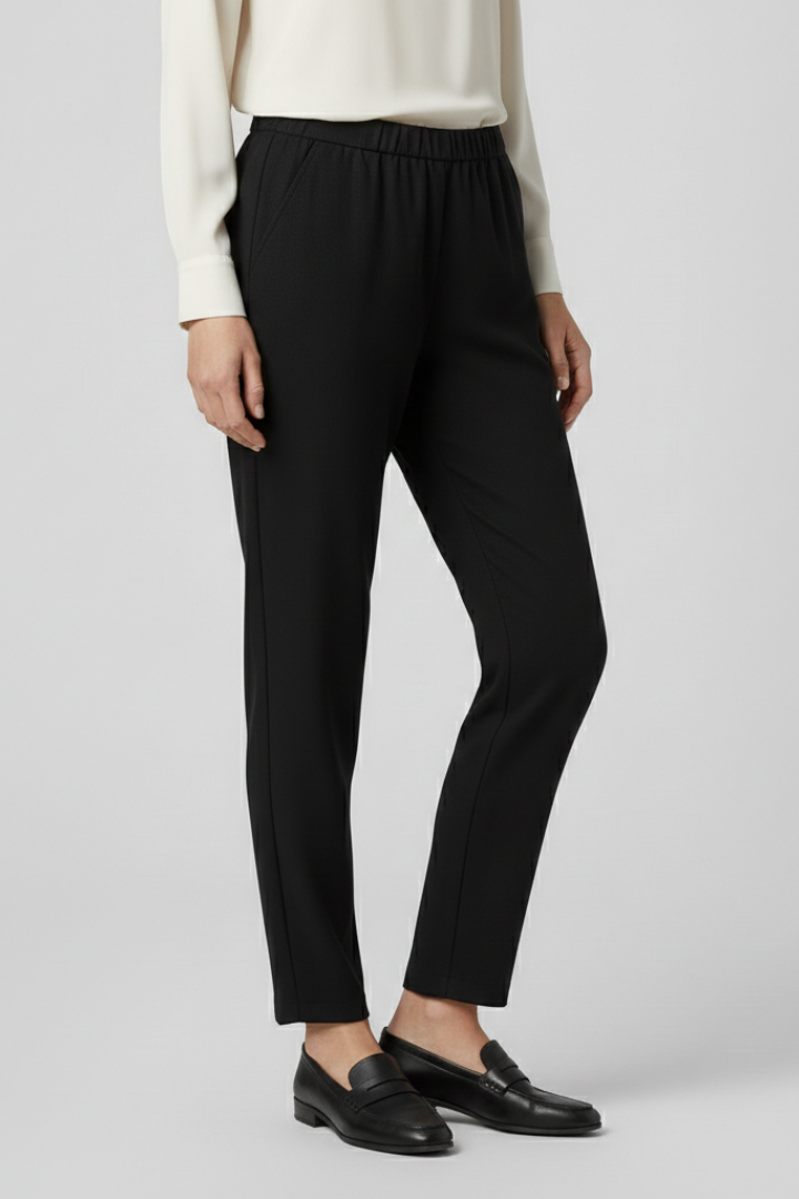 Solveig | Women's Trousers | Elastic Waistband Side Pockets