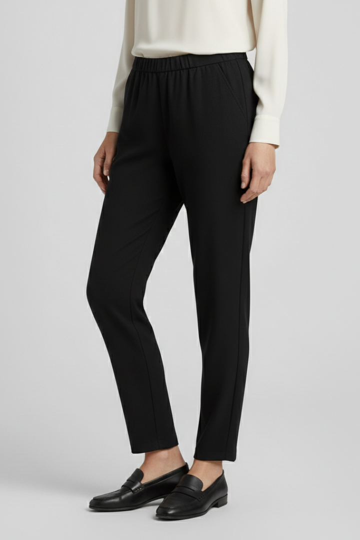 Solveig | Women's Trousers | Elastic Waistband Side Pockets