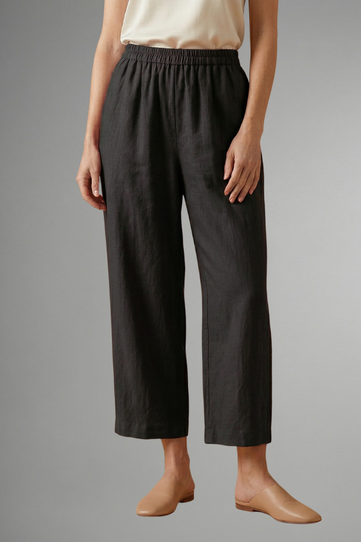 Cosima | Women's Trousers | Elastic Waistband Wide Legs