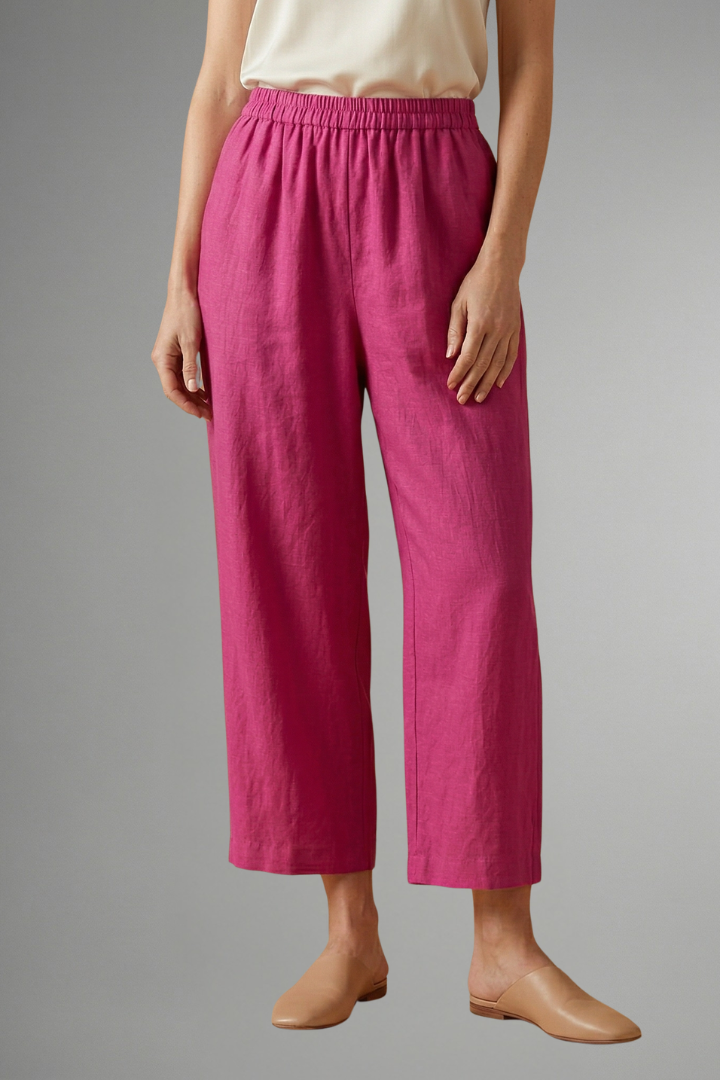 Cosima | Women's Trousers | Elastic Waistband Wide Legs