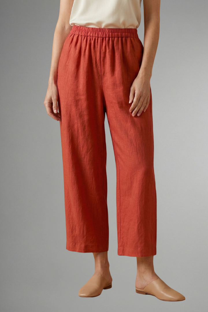 Cosima | Women's Trousers | Elastic Waistband Wide Legs