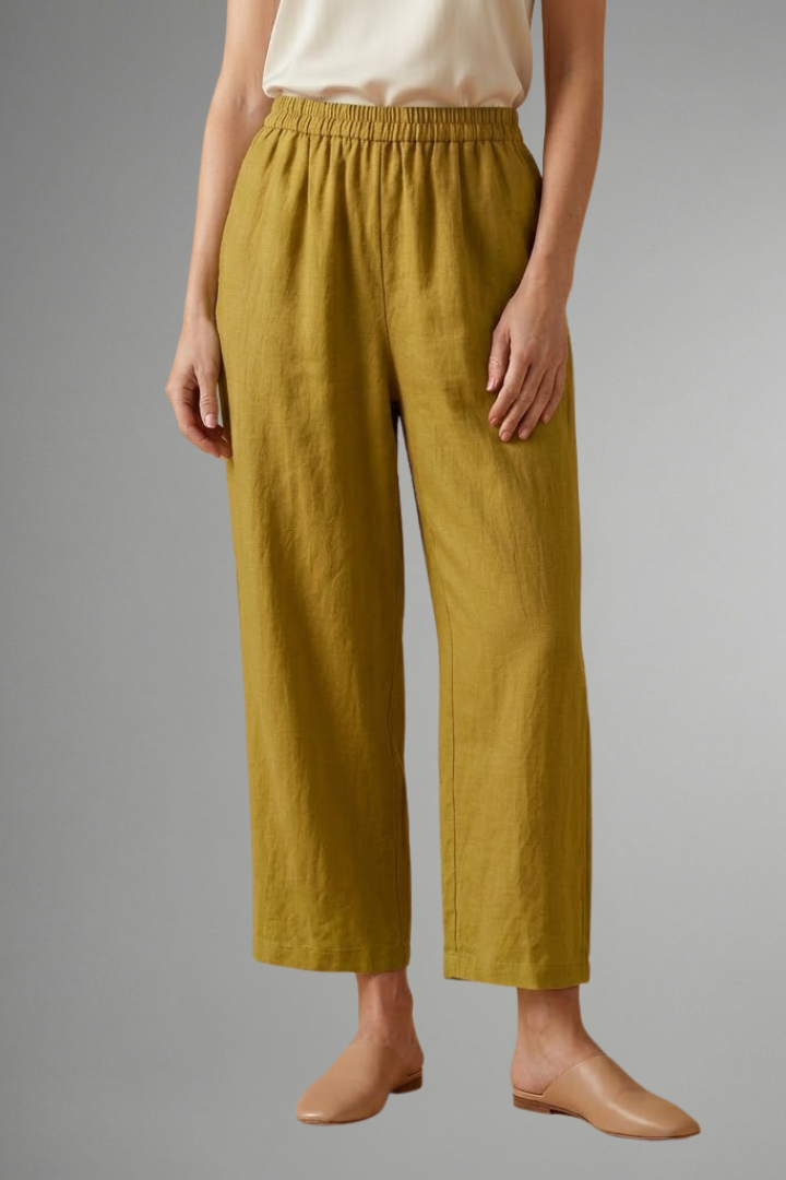 Cosima | Women's Trousers | Elastic Waistband Wide Legs