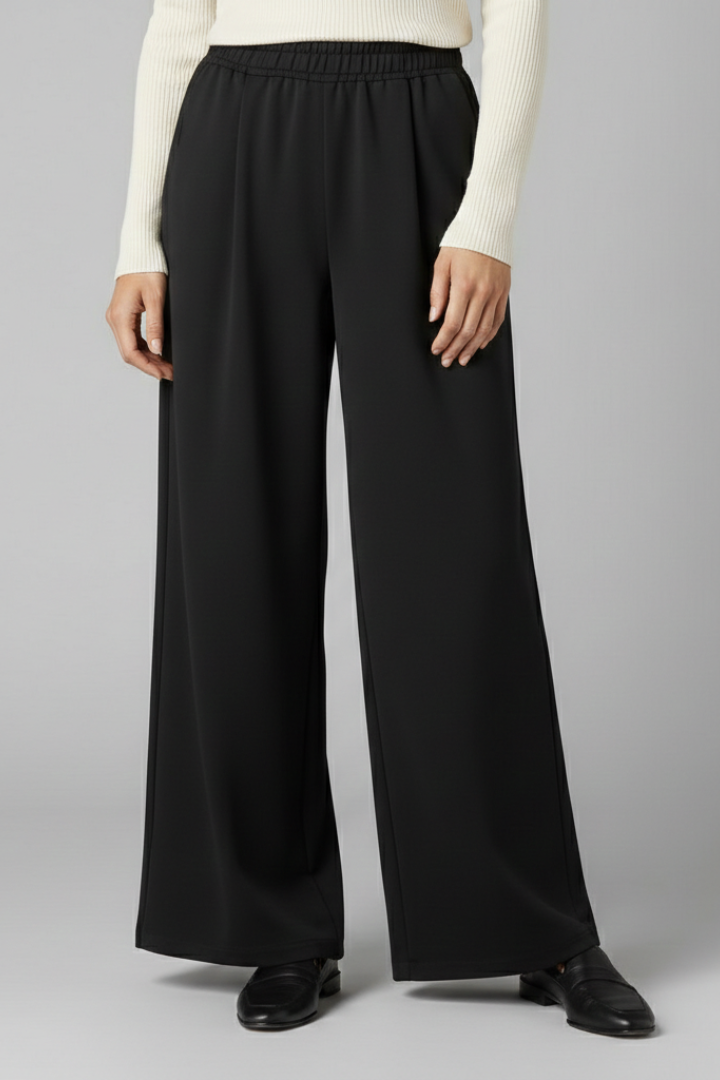 Mala | Women's Trousers | High Waist Wide Legs Classic
