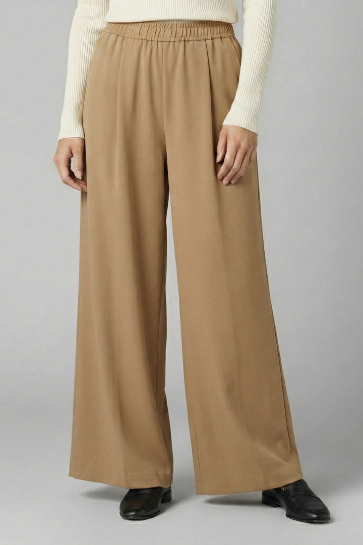 Mala | Women's Trousers | High Waist Wide Legs Classic