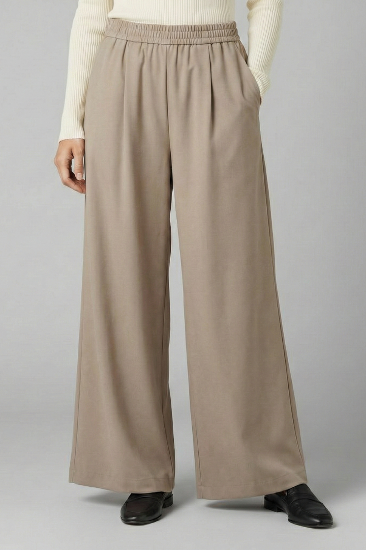 Mala | Women's Trousers | High Waist Wide Legs Classic