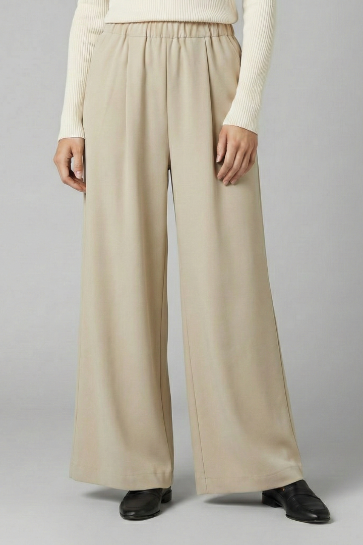 Mala | Women's Trousers | High Waist Wide Legs Classic