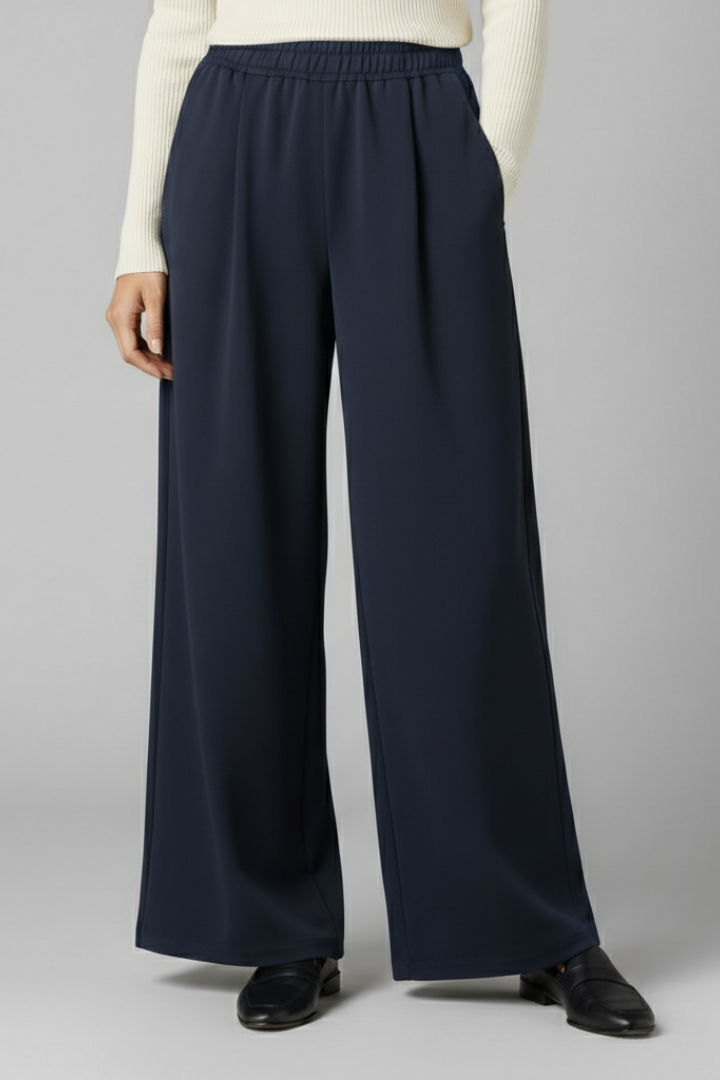 Mala | Women's Trousers | High Waist Wide Legs Classic