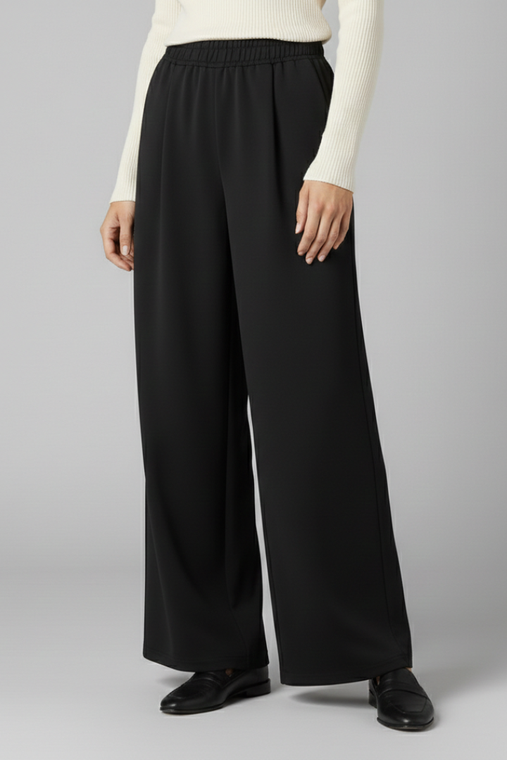 Mala | Women's Trousers | High Waist Wide Legs Classic