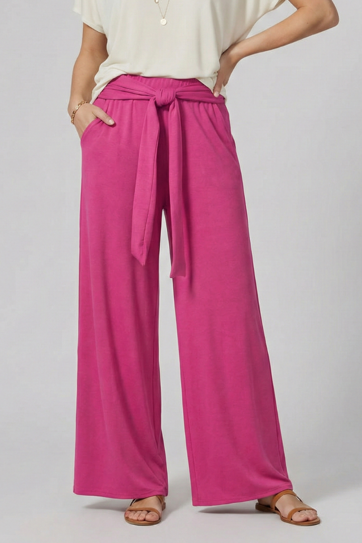 Embla | Women's Trousers | Tie Waist Wide Legs