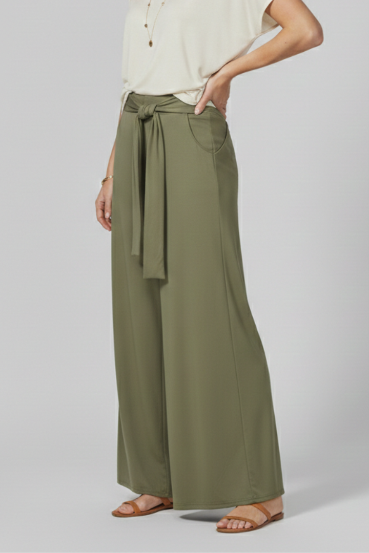 Embla | Women's Trousers | Tie Waist Wide Legs