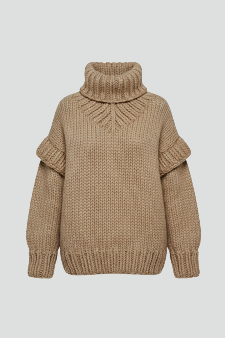 Elspeth | Women's Jumper | Turtleneck Ribbed Knit Long Sleeves
