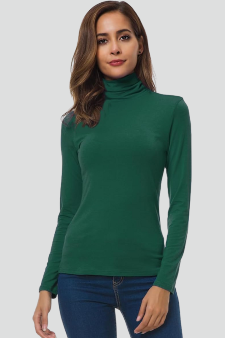 Esme | Women's Sweater | Turtleneck Long Sleeves Plain