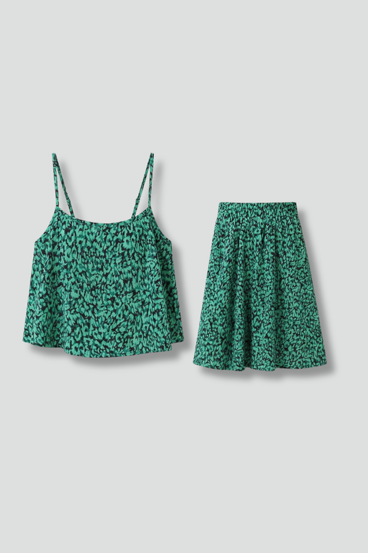 Hala | Women's Two-Piece Set | Cami Top Flared Skirt