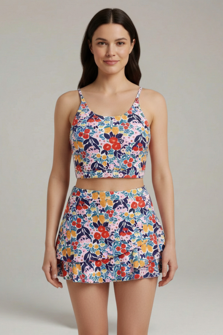 Fala | Women's Two-Piece Set | Strap Top Skirt