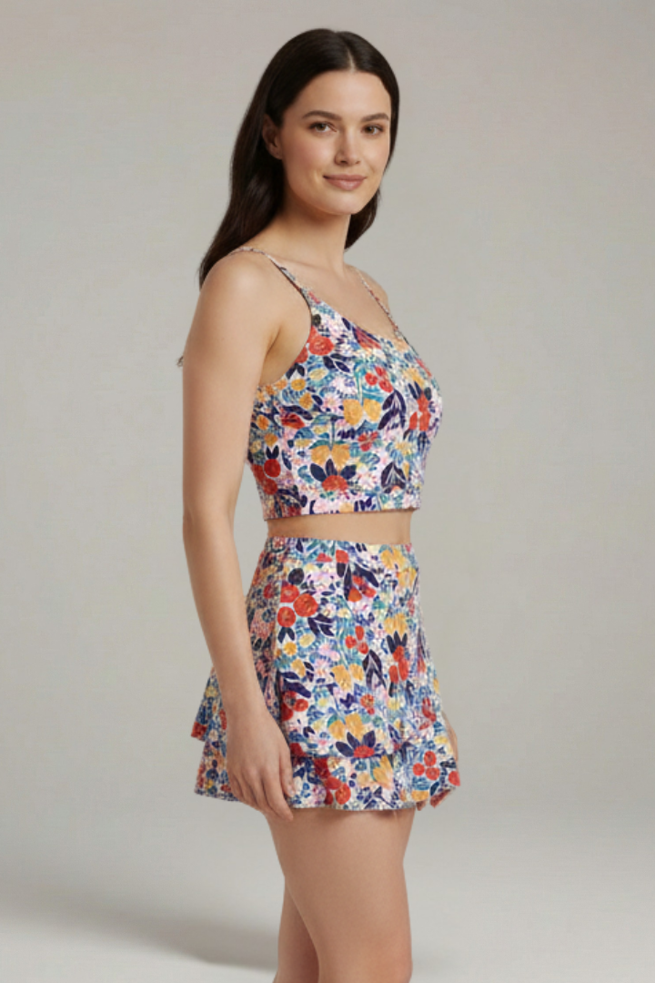 Fala | Women's Two-Piece Set | Strap Top Skirt