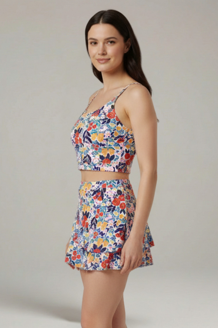 Fala | Women's Two-Piece Set | Strap Top Skirt