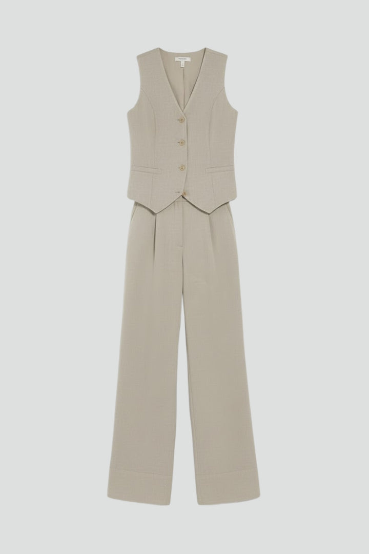 Kaia | Women's Two Piece Set | V-Neck Waistcoat