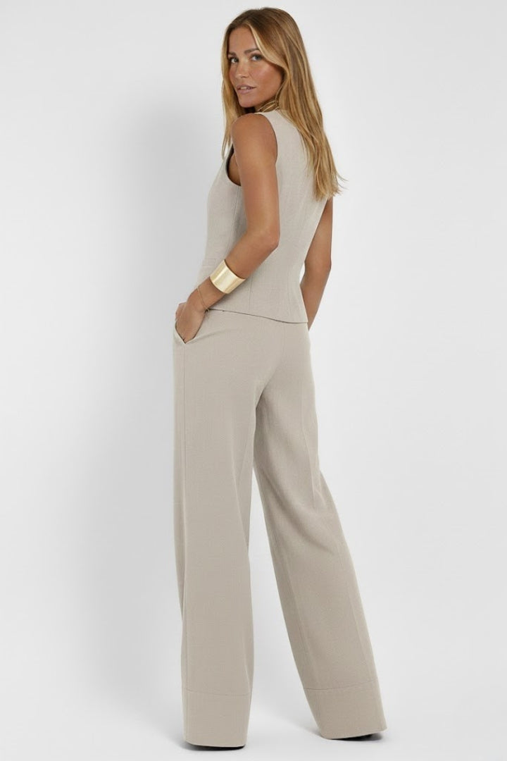 Kaia | Women's Two Piece Set | V-Neck Waistcoat