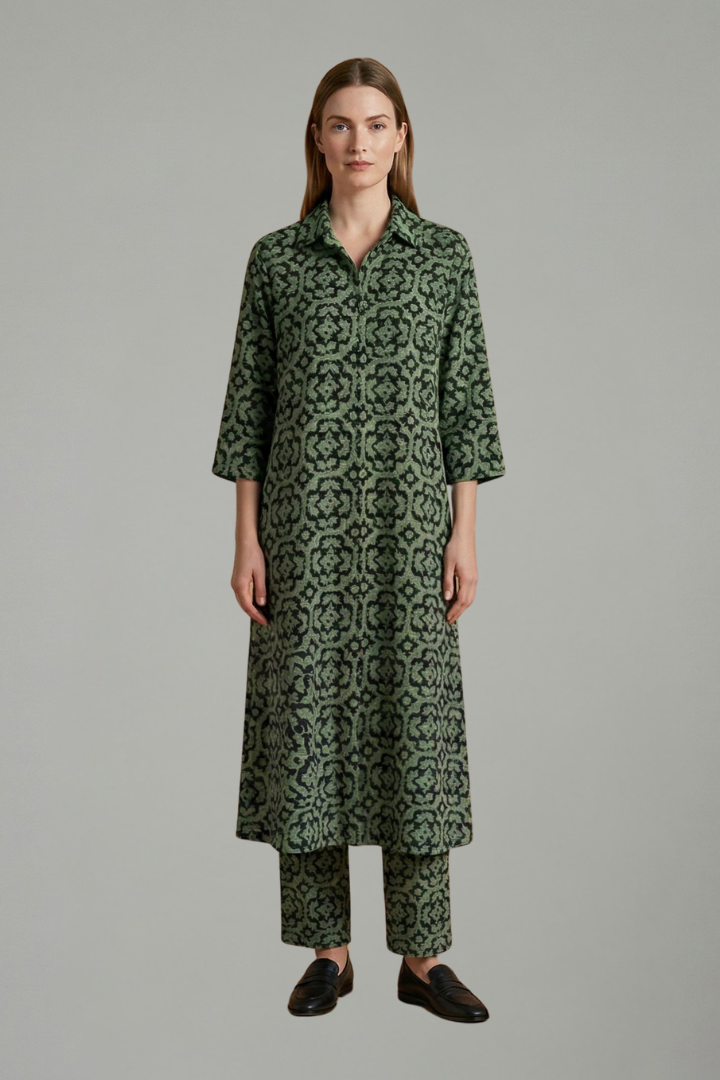 Quinn | Women's Two Piece Set | Geometric Pattern Relaxed Fit