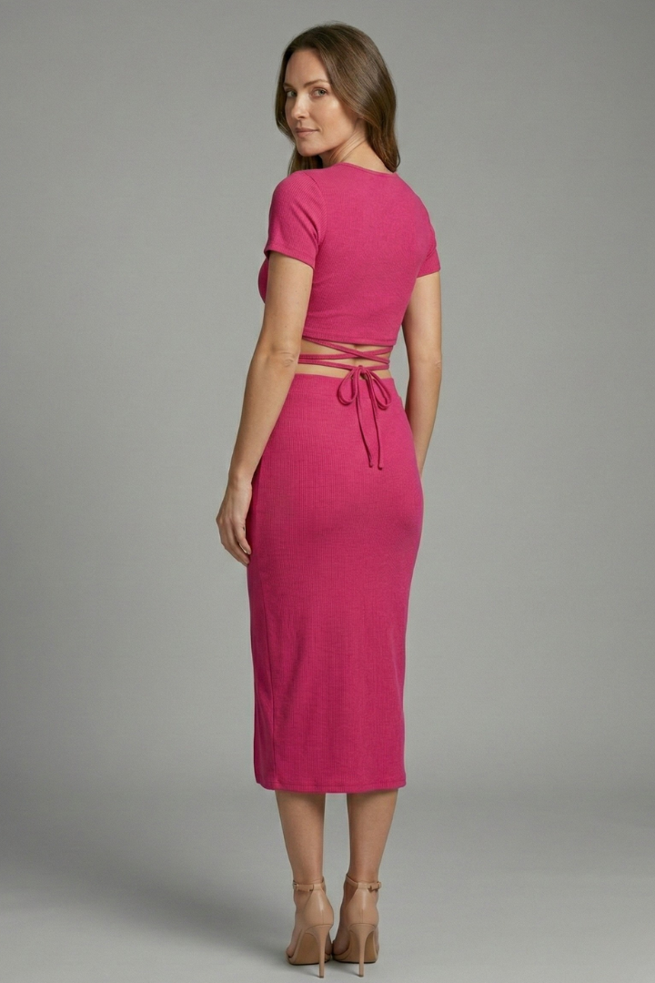 Xola | Women's Two Piece Set | Sleeveless Top Midi Skirt