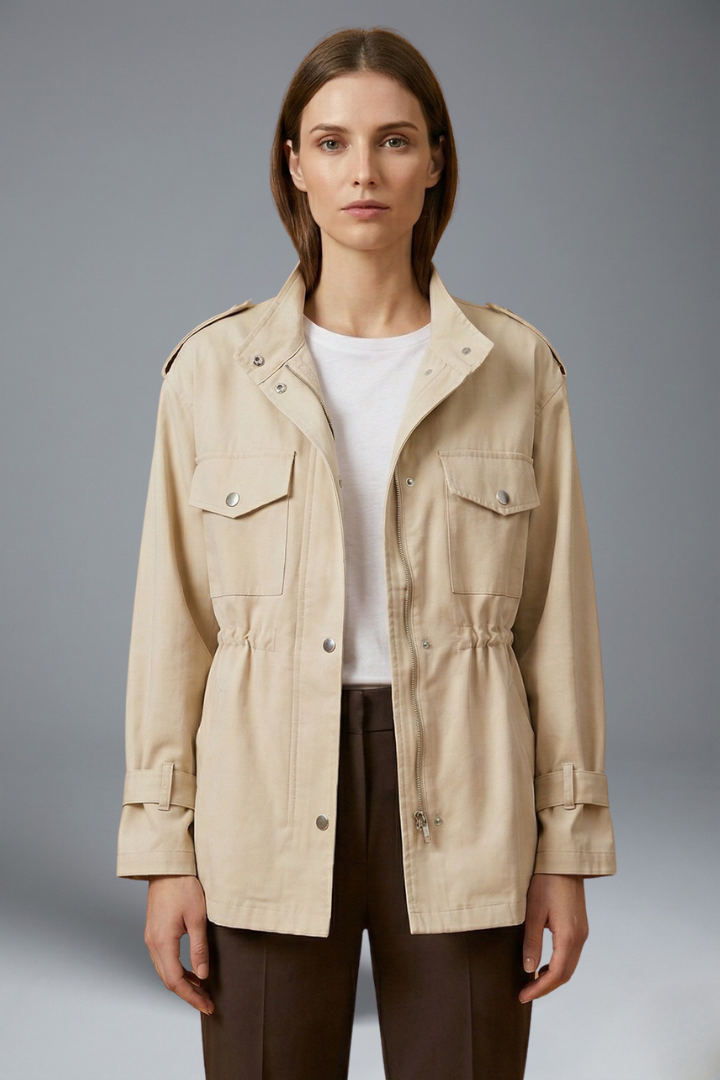 Serena | Women's Utility Jacket | Double Breasted Belt