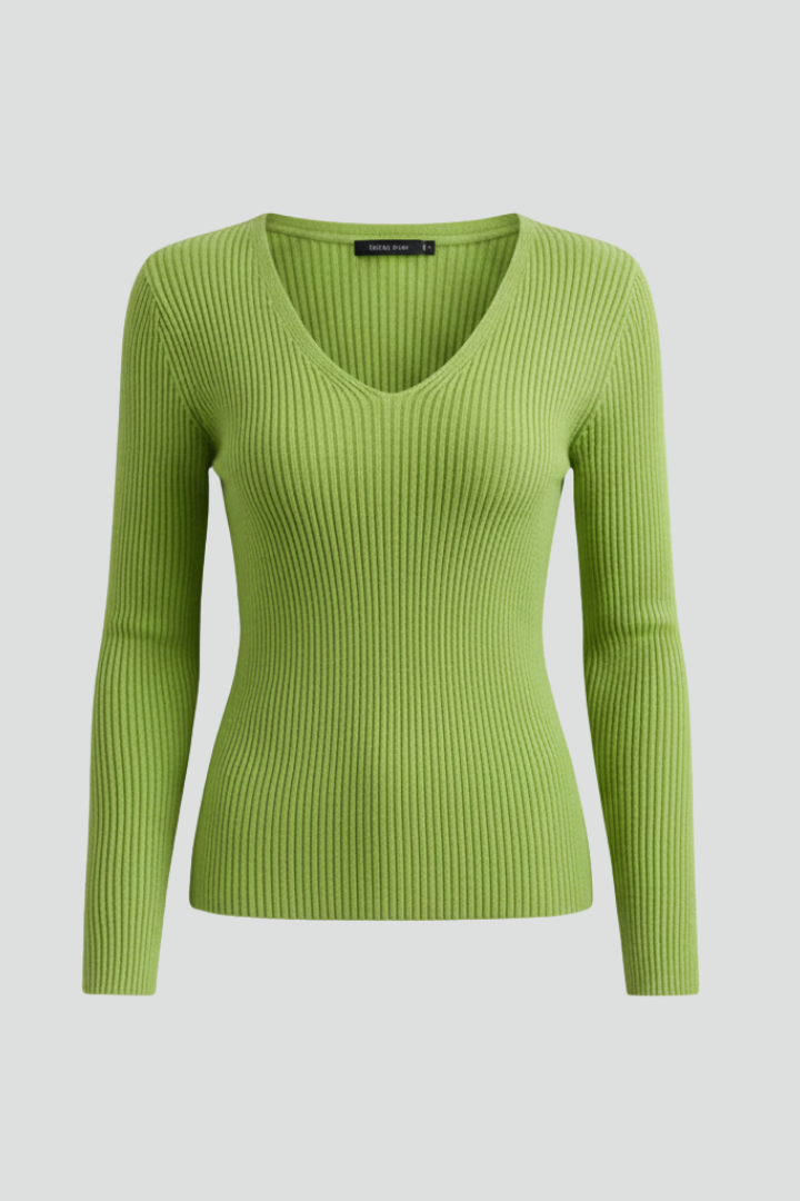 Blythe | Women's Jumper | V-Neck Knit Long Sleeves