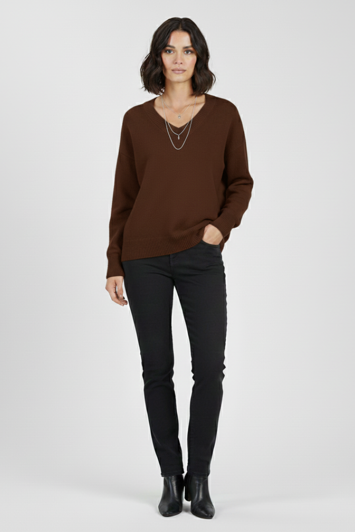 Juno | Women's Sweater | V-Neck Long Sleeves Pullover