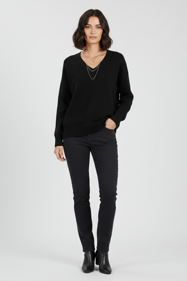 Juno | Women's Sweater | V-Neck Long Sleeves Pullover