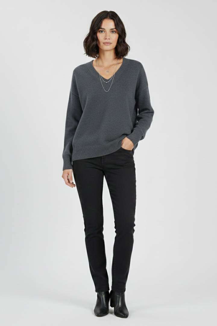 Juno | Women's Sweater | V-Neck Long Sleeves Pullover
