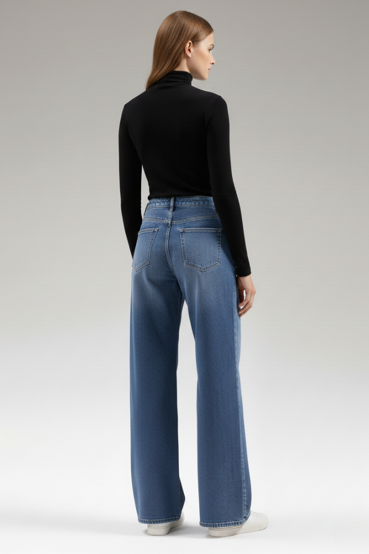 Aela | Women's Jeans | Wide-Leg Belt Loops Pockets