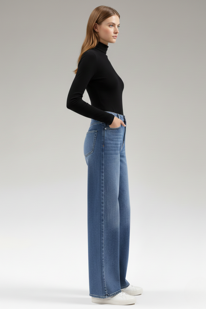 Aela | Women's Jeans | Wide-Leg Belt Loops Pockets