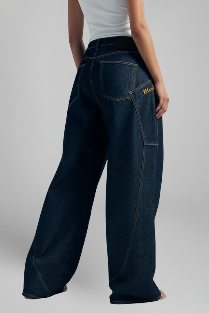 Akka | Women's Trousers | Wide-Leg Front Closure Side Pocket