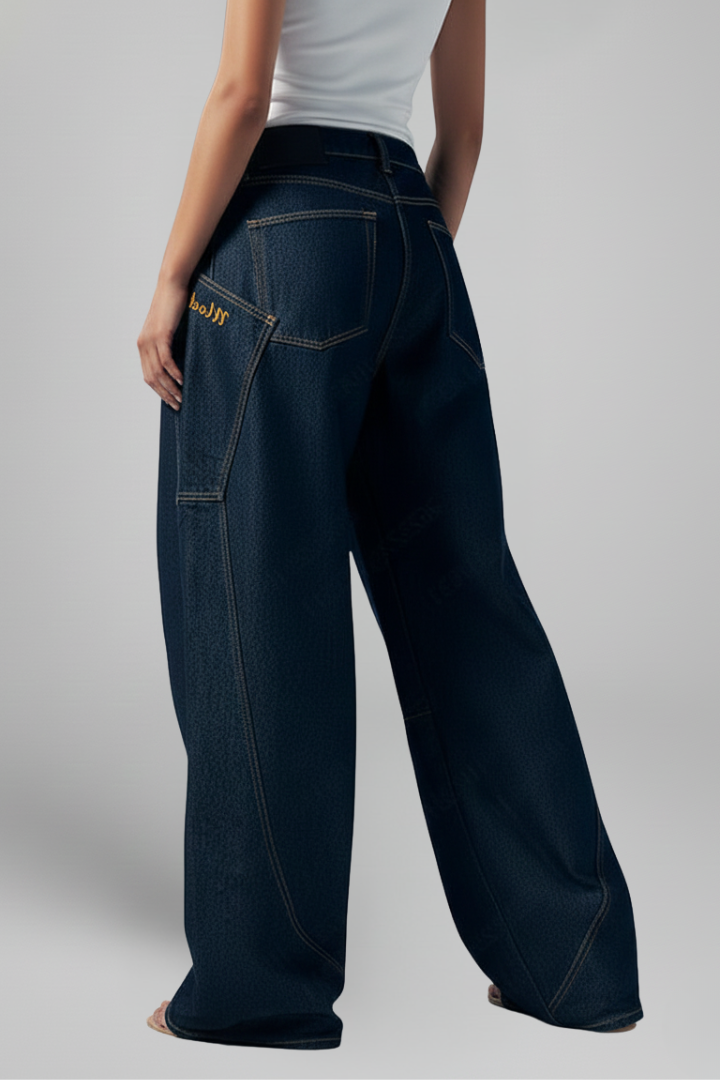 Akka | Women's Trousers | Wide-Leg Front Closure Side Pocket