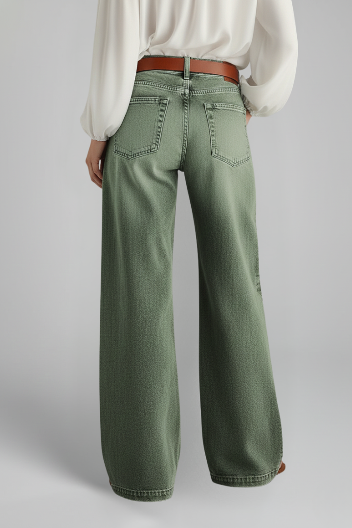 Beatrix | Women's Jeans | Wide-Leg High-Rise Front Closure