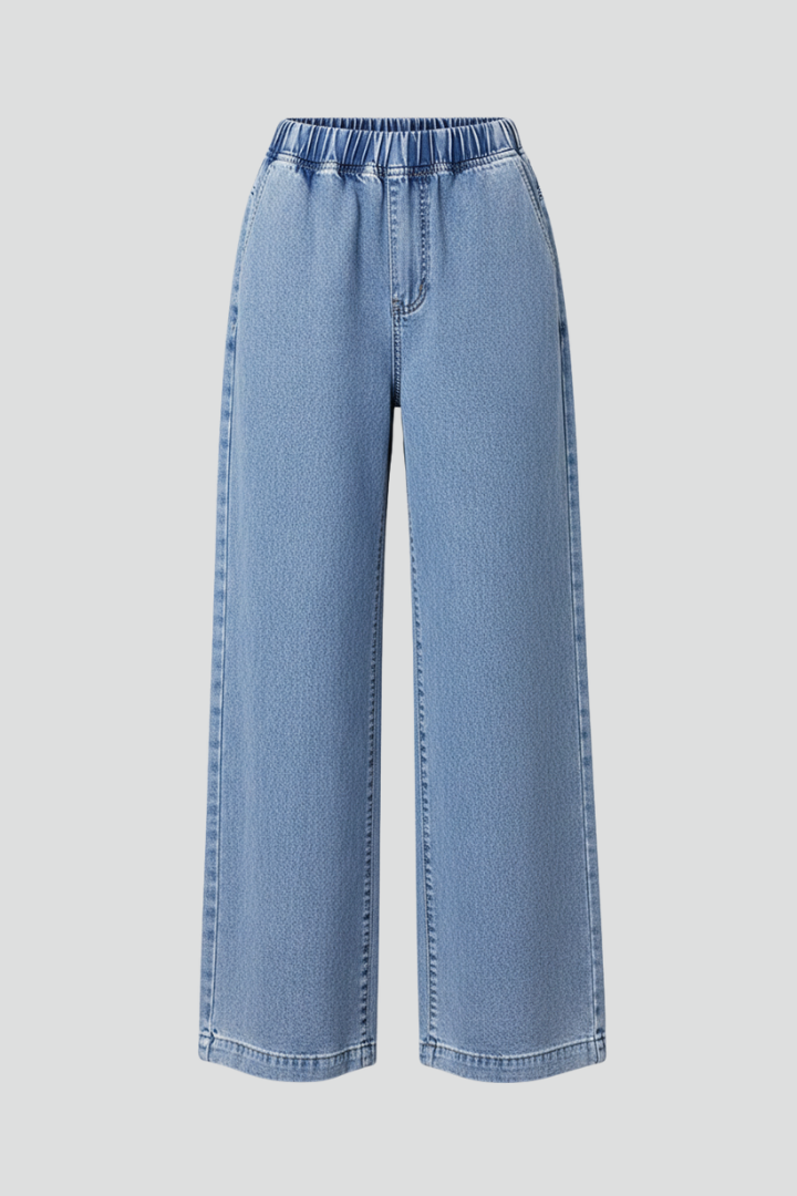 Hedvig | Women's Trousers | Wide-Leg Elastic Waist Pockets
