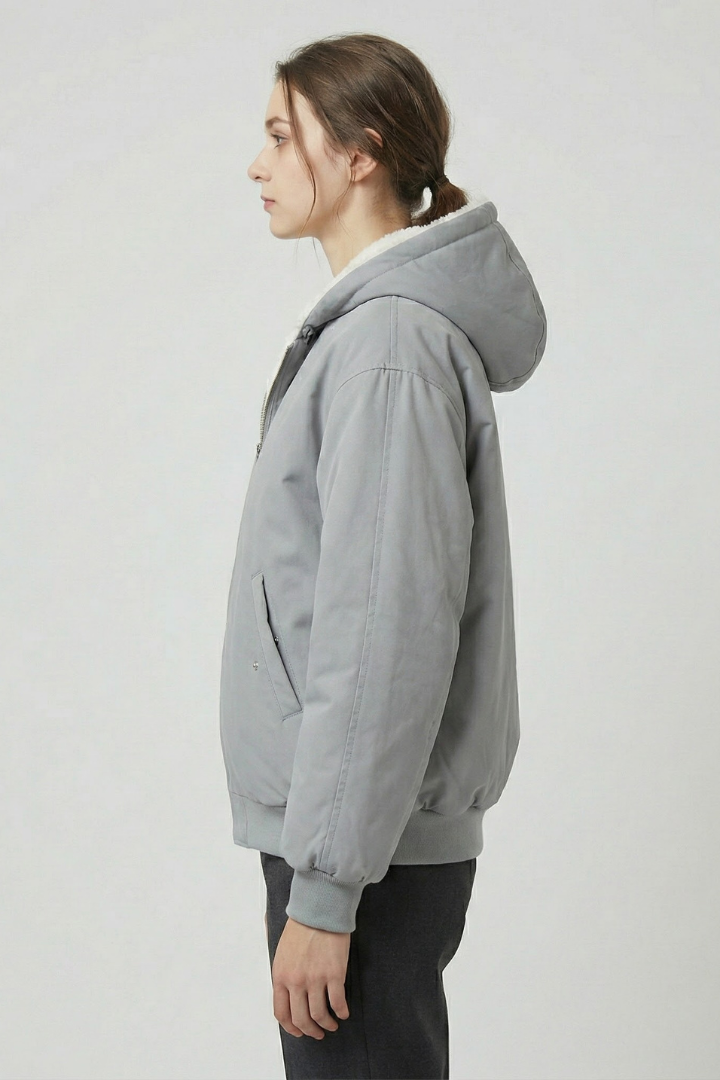 Flaminia | Women's Winter Jacket with Hood & Front Zip