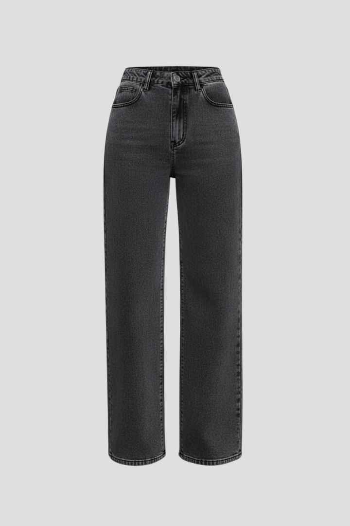 Agga | Women's Trousers | Wide-Leg Belt Loops Pockets